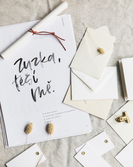 Workshop - vánoční kurz krasopísma  s Flatwhite lettering